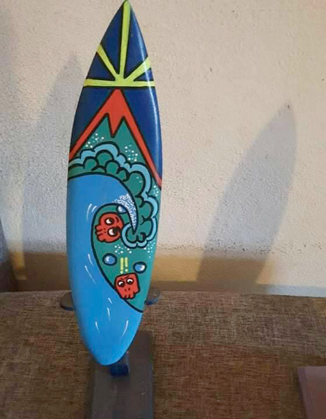 Customisation surf à la Réunion